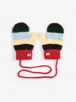 Рукавички Striped knitted