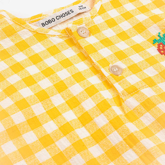 Футболка Pixel Strawberry vichy woven