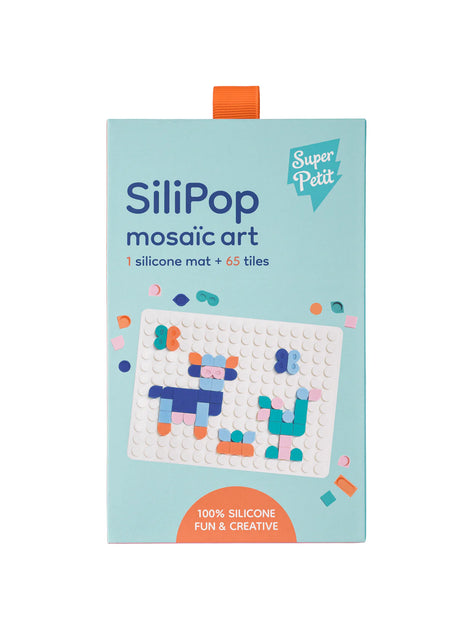 Мозаїка сенсорна для дітей силіконова біла Silipop, SuperPetit