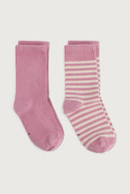 Load image into Gallery viewer, Шкарпетки Ribbed Socks Bubblegum-Cream
