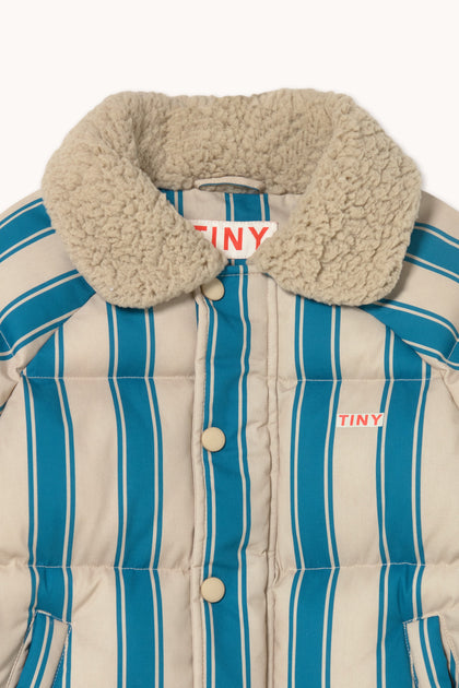 Куртка демісезонна Blue Retro Stripes Padded