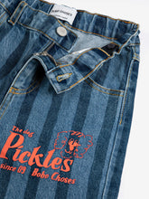 Load image into Gallery viewer, Джтнси Pickles The Dog Striped denim
