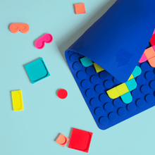 Load image into Gallery viewer, Мозаїка сенсорна для дітей силіконова синя Silipop, SuperPetit
