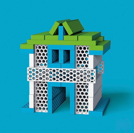 Іграшка дитяча Конструктор "Sweet Home" 3 кольори 40шт, Bioblo