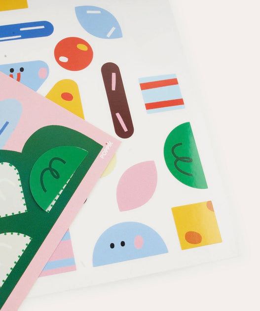 Набір з карток та наліпок дитячих "Тварини"