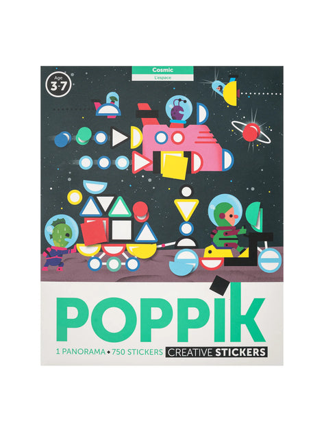 Набір з панорамного постеру та наліпок "Космос"