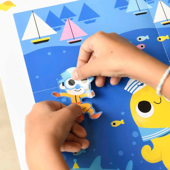 Набір з постеру та наліпок "Море"