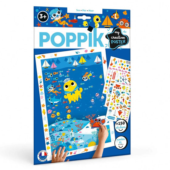 Набір з постеру та наліпок "Море"