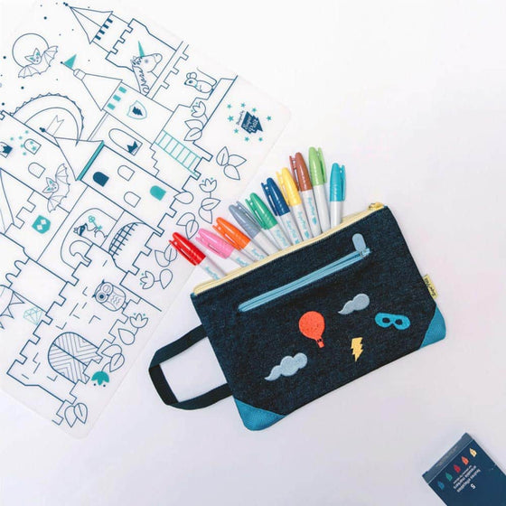 Набір з розмальовки, браслету та маркерів "Художник. Замок”