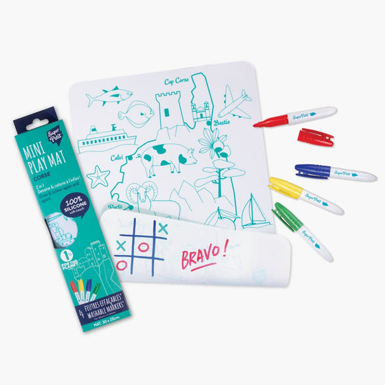 Набір з міні-розмальовки двосторонньої та маркерів “Корсика"