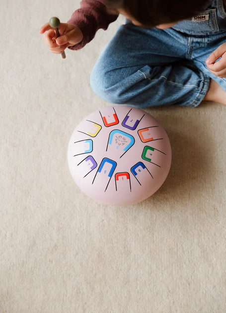 Пелюстковий барабан на 8 пелюсток 11 нот рожевий