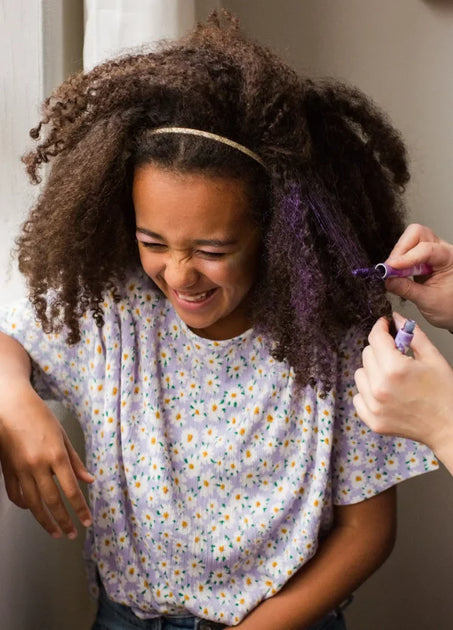 Туш для волосся двостороння рожева/фіолетова