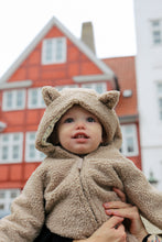 Load image into Gallery viewer, Grizz teddy onesie - oxford tan
