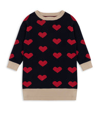 Load image into Gallery viewer, Сукня Lapis knit - navy heart
