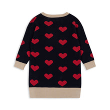 Load image into Gallery viewer, Сукня Lapis knit - navy heart
