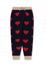 Load image into Gallery viewer, Lapis knit pant - navy heart
