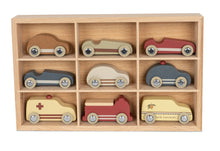 Load image into Gallery viewer, Набір машинок Wooden mini cars 9 pcs fsc
