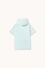 Load image into Gallery viewer, Пончо Cyan Fine Stripes Poncho Towel
