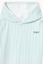 Load image into Gallery viewer, Пончо Cyan Fine Stripes Poncho Towel
