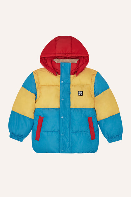 Куртка-жилетка зимова Color Block Blue