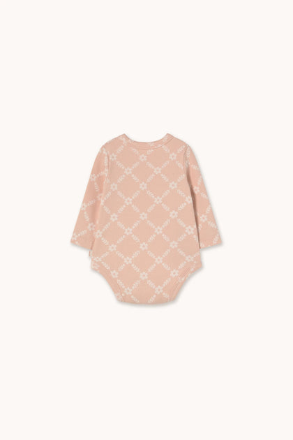 Боді Flower Grid Rib Crossed