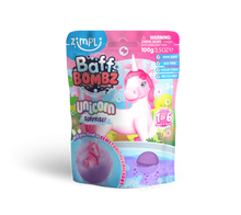 Load image into Gallery viewer, Бомбочка для ванни з єдинорогом Zimpli
