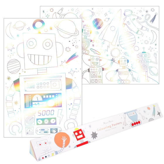 Набір постерів-розмальовок Space Colouring