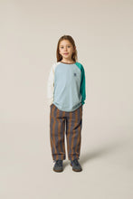 Load image into Gallery viewer, Лонгслів Light Blue Color Block Tshirt
