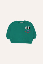 Load image into Gallery viewer, Світшот Smiling Face Green Baby Sweatshirt

