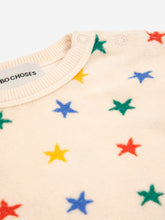 Load image into Gallery viewer, Multicolor stars all over terry sweatshirt

