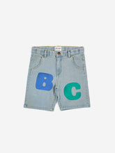 Load image into Gallery viewer, Bobo Choses color block denim bermuda shorts
