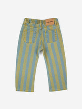 Load image into Gallery viewer, Vertical stripes denim pants
