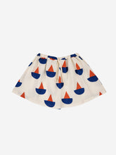 Load image into Gallery viewer, Sail boat all over woven skirt
