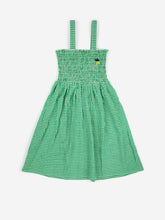 Load image into Gallery viewer, Green vichy strap dress
