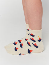 Load image into Gallery viewer, Sail boat all over short socks
