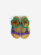 Load image into Gallery viewer, Color block straps sandals
