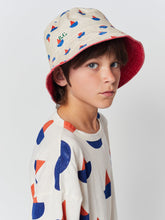 Load image into Gallery viewer, Sail boat all over reversible hat
