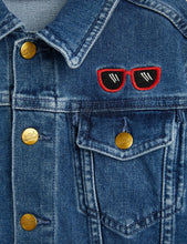 Load image into Gallery viewer, Ritzratz embroidered denim jacket

