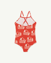 Load image into Gallery viewer, Red the animals trout swimsuit
