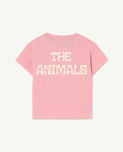Load image into Gallery viewer, Pink rooster the animals baby t-shirt
