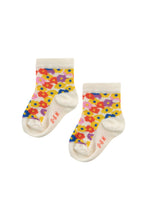 Load image into Gallery viewer, Flowers quarter socks
