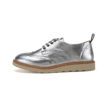 Load image into Gallery viewer, Brando brogue silver shoes
